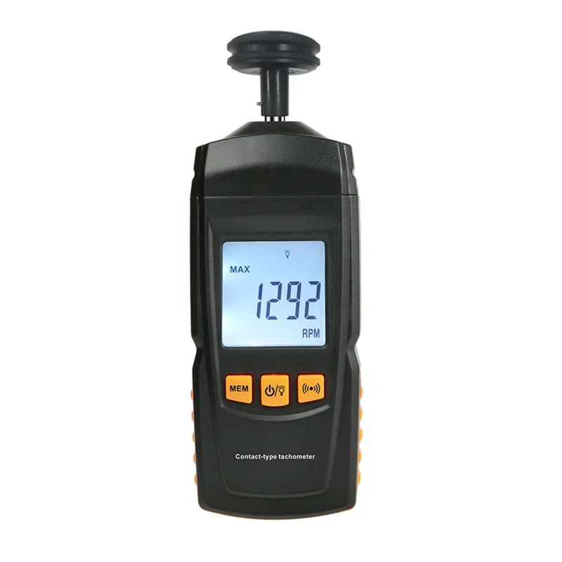 Handheld Digital Tachometer Contact Type Motor Tachometer Speedometer Tach RPM Tester Wide Range 0.5-19999 RPM
Handheld Digital Tachometer Contact Type Motor Tachometer Speedometer Tach RPM Tester Wide Range 0.5-19999 RPM