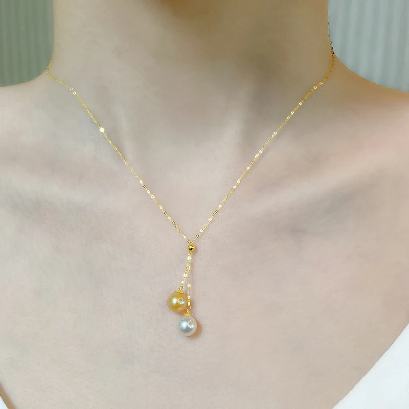 NYMPH Новое настоящее 18-каратное золото Натуральное ожерелье AKoya Подвеска Ювелирные изделия Pure Au750 7-8 мм Круглый Модный подарок для вечеринки для женщин X552
NYMPH Новое настоящее 18-каратное золото Натуральное ожерелье AKoya Подвеска Ювелирные изделия Pure Au750 7-8 мм Круглый Модный подарок для вечеринки для женщин X552