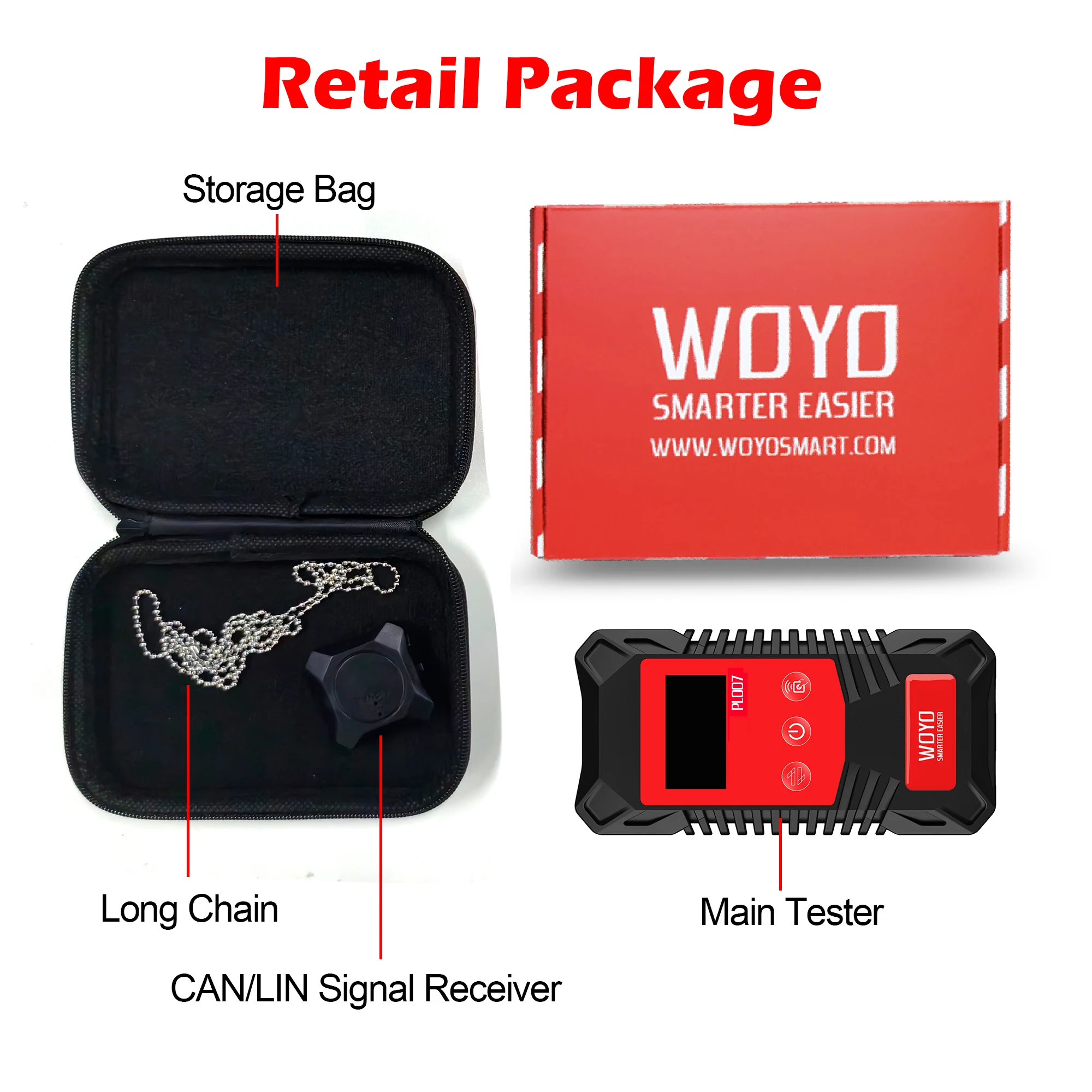WOYO PL007 PRO 3.0 CAN BUS Tester with Wireless Signal Receiver LIN BUS Analyzer PWM Signal Detector for Car Diagnostic Tools
WOYO PL007 PRO 3.0 CAN BUS Tester with Wireless Signal Receiver LIN BUS Analyzer PWM Signal Detector for Car Diagnostic Tools