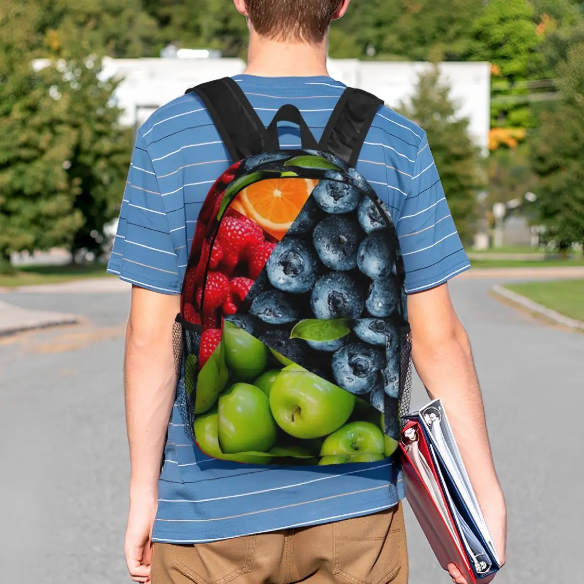 Vibrant Fruit Collage Backpack Student BookBag Children School Bag Laptop Shoulder Bags for Boys Girls
Vibrant Fruit Collage Backpack Student BookBag Children School Bag Laptop Shoulder Bags for Boys Girls