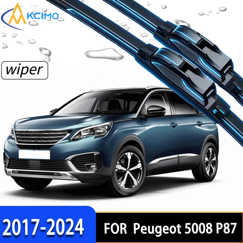 2Pcs Front Windshield Wiper Blades For Peugeot 5008 P87 2017-2024, High-Density Rubber Stable Wiping Direct Replacement
2Pcs Front Windshield Wiper Blades For Peugeot 5008 P87 2017-2024, High-Density Rubber Stable Wiping Direct Replacement