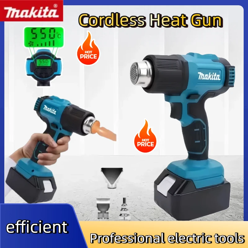 Макита 550 ° C Беспроводной ручной фен со светодиодным дисплеем, пайка, термодужный контроль температуры, тепловая пушка, электроинструмент
Макита 550 ° C Беспроводной ручной фен со светодиодным дисплеем, пайка, термодужный контроль температуры, тепловая пушка, электроинструмент