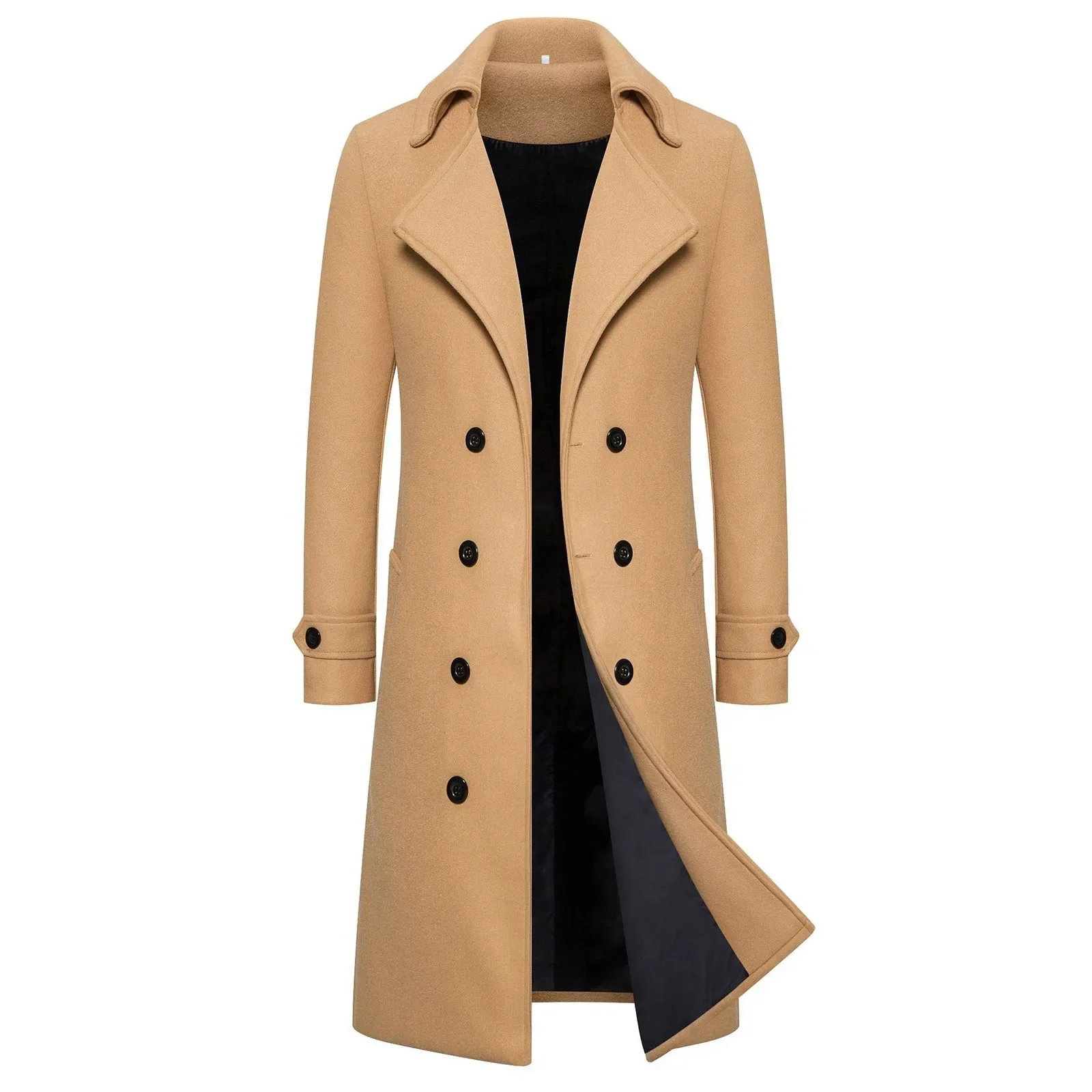 Autumn New Men Long Wool Coat Fashion Double-Breasted Elegant Windbreaker Woolen Jackets Daily Classic All-Match Slim Coats
Autumn New Men Long Wool Coat Fashion Double-Breasted Elegant Windbreaker Woolen Jackets Daily Classic All-Match Slim Coats