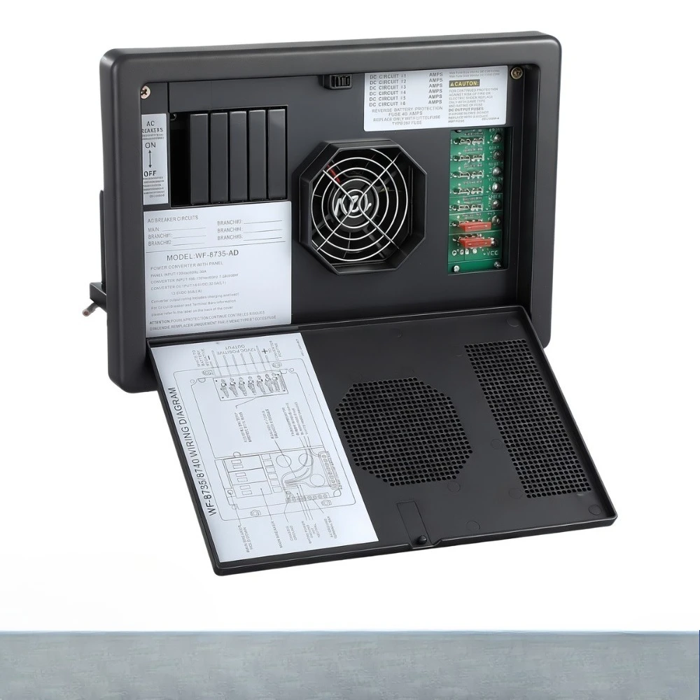 WF-8735-AD WF-8735-P RV-преобразователь-зарядное устройство, с функцией автоматического определения, мощность 30 А
WF-8735-AD WF-8735-P RV-преобразователь-зарядное устройство, с функцией автоматического определения, мощность 30 А
