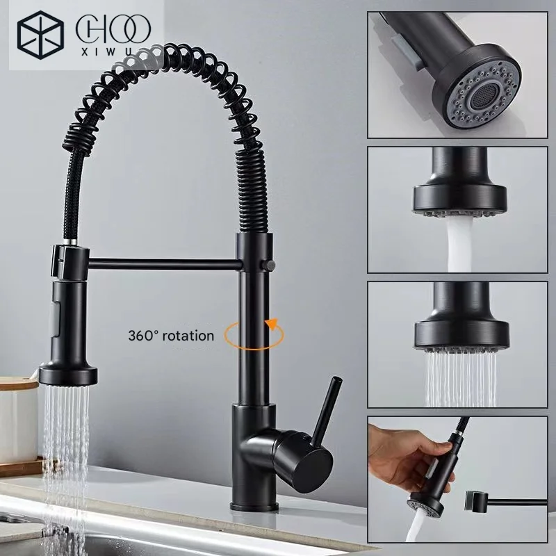 Multi-Functional Kitchen Faucet Spring Pull-Out Rotatable Universal Cold And Hot Vegetable Washing Dishwashing Sink Home Use
Multi-Functional Kitchen Faucet Spring Pull-Out Rotatable Universal Cold And Hot Vegetable Washing Dishwashing Sink Home Use