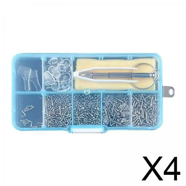 Полный комплект для ремонта очков с крошечными мини-винтами и гайками для защитных очков и прямоугольной оправой.
Полный комплект для ремонта очков с крошечными мини-винтами и гайками для защитных очков и прямоугольной оправой.