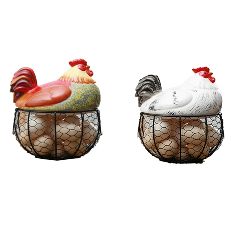 A89Q- Egg Holder Chicken Wire Egg Basket Fruit Basket Collection Hen Ornaments Decoration Kitchen Storage 19CMX22CM
A89Q- Egg Holder Chicken Wire Egg Basket Fruit Basket Collection Hen Ornaments Decoration Kitchen Storage 19CMX22CM