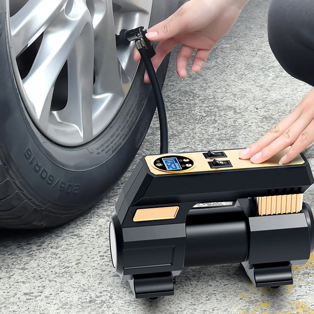 Car Air Compressor LED Lighting 12V Protable Electric Auto Tire Pumb for Car Motorcycle Bicycle Car Air Pump Tire Inflator Pumb
Car Air Compressor LED Lighting 12V Protable Electric Auto Tire Pumb for Car Motorcycle Bicycle Car Air Pump Tire Inflator Pumb