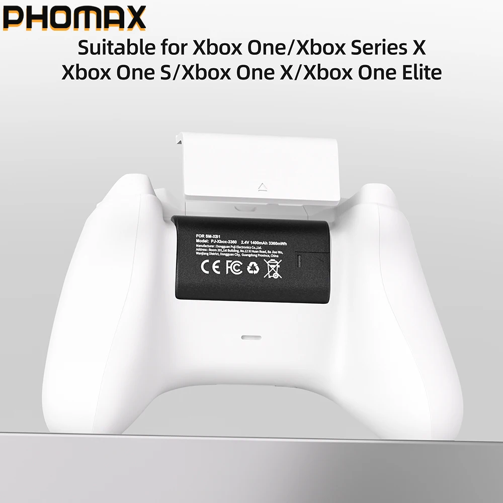 PHOMAX Rechargeable Battery Xbox Controller Battery For Xbox One/Xbox Series X|S 3360mWh Batteries For Xbox One Controller
PHOMAX Rechargeable Battery Xbox Controller Battery For Xbox One/Xbox Series X|S 3360mWh Batteries For Xbox One Controller