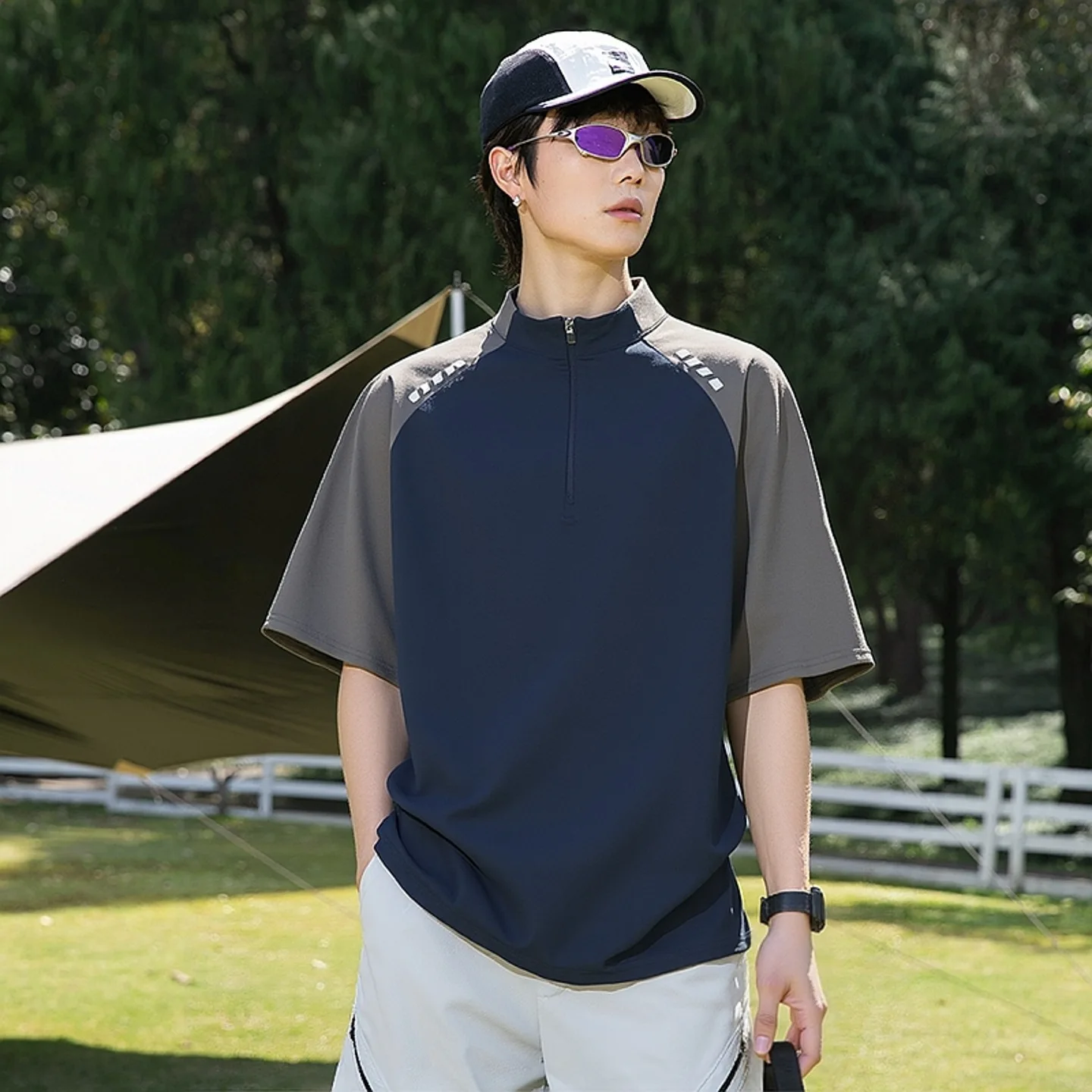 Men's Cycling Clothes Sports Quick Drying Half Zipper Short Sleeved Top Loose Fashion Women's Outdoor American Ice Silk T-Shirt
Men's Cycling Clothes Sports Quick Drying Half Zipper Short Sleeved Top Loose Fashion Women's Outdoor American Ice Silk T-Shirt