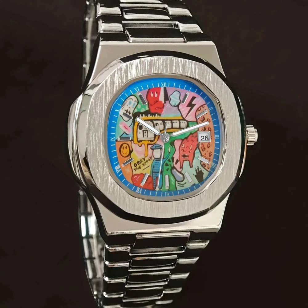 Hot Square Comic Cartoon Dial Quartz Men's Watch Business Casual Top High Quality Steel Top Waterproof Sport Men Watch AAA Clock
Hot Square Comic Cartoon Dial Quartz Men's Watch Business Casual Top High Quality Steel Top Waterproof Sport Men Watch AAA Clock