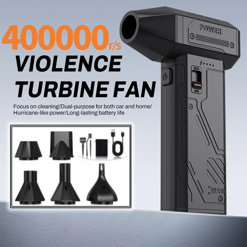 Powerful Dust Blower 400000RPM Brushless Motor Outdoor Air Duster Blower USB Rechargeable Air Blower Cleaning Turbo Fan 8000mAh
Powerful Dust Blower 400000RPM Brushless Motor Outdoor Air Duster Blower USB Rechargeable Air Blower Cleaning Turbo Fan 8000mAh