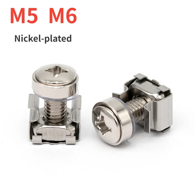 M5 M6 Nickel-plated Crown Screw Cabinet Screw Clamp Nut Screw Three Combination Switch Cabinet Snap Network Server
M5 M6 Nickel-plated Crown Screw Cabinet Screw Clamp Nut Screw Three Combination Switch Cabinet Snap Network Server