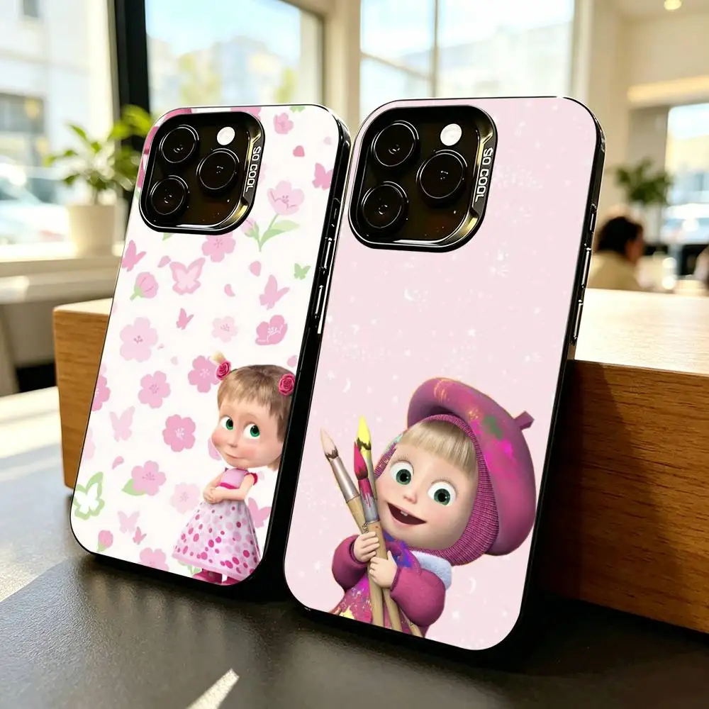 Cute Masha and the-e Bears Phone Case For iPhone 17,16,15,14,13,12,11 Plus,Pro Max,XS,Colored Silver Plated Inside Cover
Cute Masha and the-e Bears Phone Case For iPhone 17,16,15,14,13,12,11 Plus,Pro Max,XS,Colored Silver Plated Inside Cover