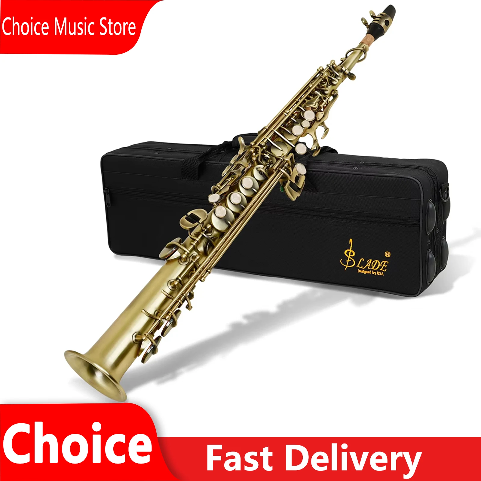 Саксофон SLADE Soprano Falling Tune B, бронзовый, с белым корпусом, модель Control Instrument, с комплектом аксессуаров
Саксофон SLADE Soprano Falling Tune B, бронзовый, с белым корпусом, модель Control Instrument, с комплектом аксессуаров