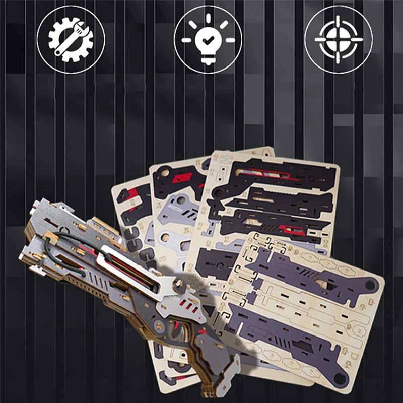 Phantom Ghost Mortise And Tenon Wooden Assembly Model Soft Bullet Can Fire Three-Dimensional Toy Gun Educational Toys Teenagers
Phantom Ghost Mortise And Tenon Wooden Assembly Model Soft Bullet Can Fire Three-Dimensional Toy Gun Educational Toys Teenagers