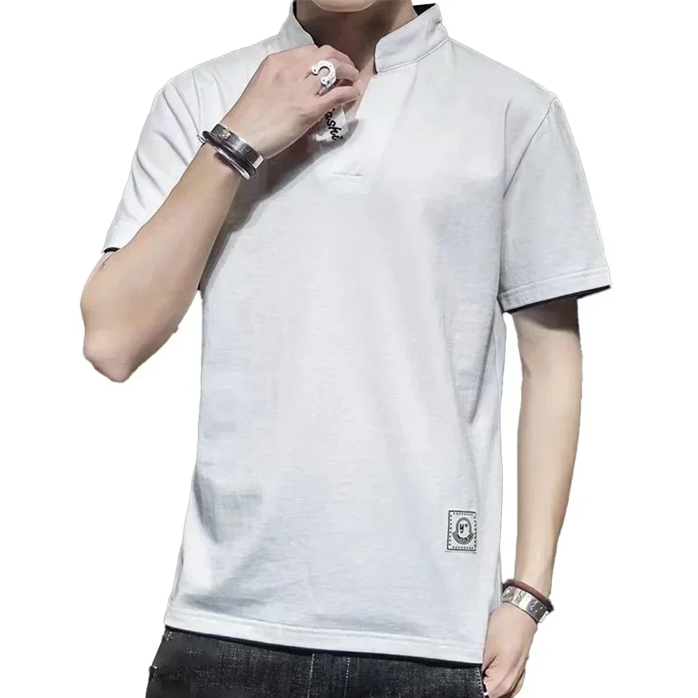 2XL V-neck Short Sleeve Basic Short Sleeve Top For Men Solid Color Tee Comfortable Fabric Lightweight Material
2XL V-neck Short Sleeve Basic Short Sleeve Top For Men Solid Color Tee Comfortable Fabric Lightweight Material