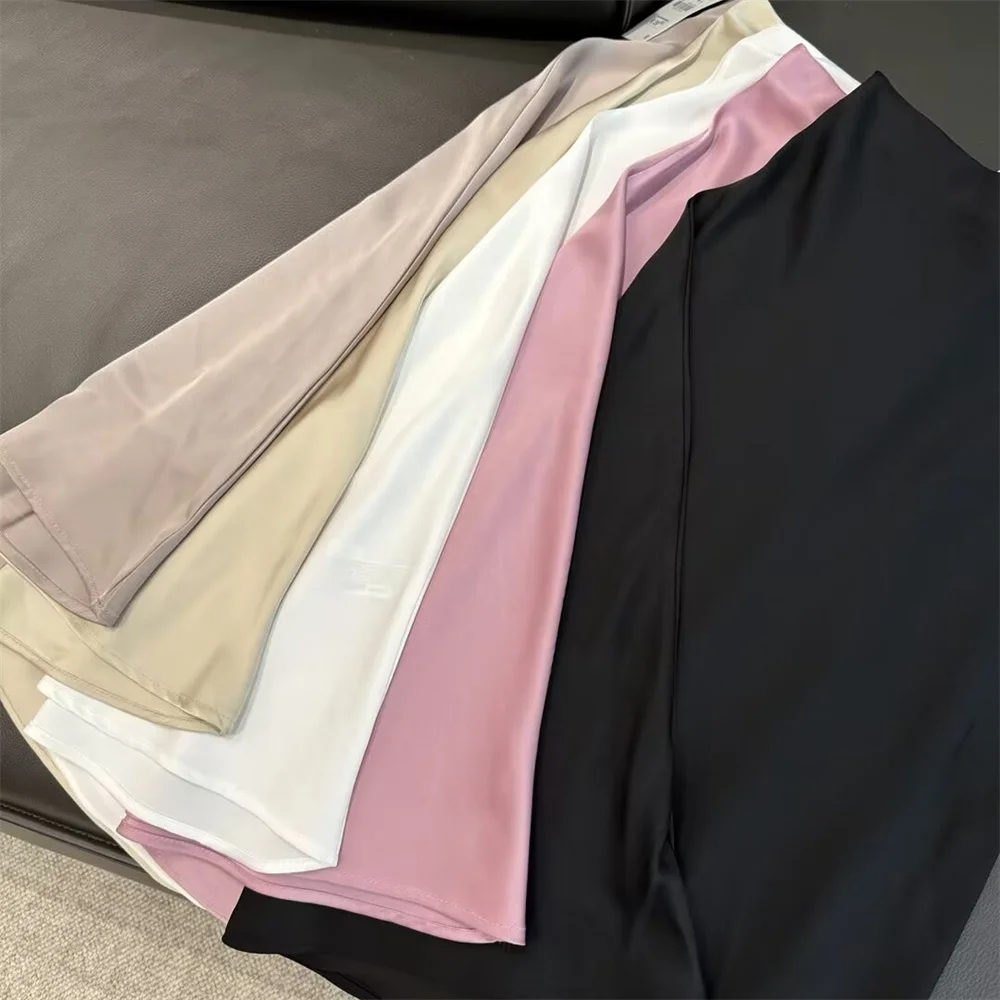 2024 ZAR4 Summer New Women's Style Versatile Fashion Casual Solid Color Silk Satin Texture Midi Skirt
2024 ZAR4 Summer New Women's Style Versatile Fashion Casual Solid Color Silk Satin Texture Midi Skirt