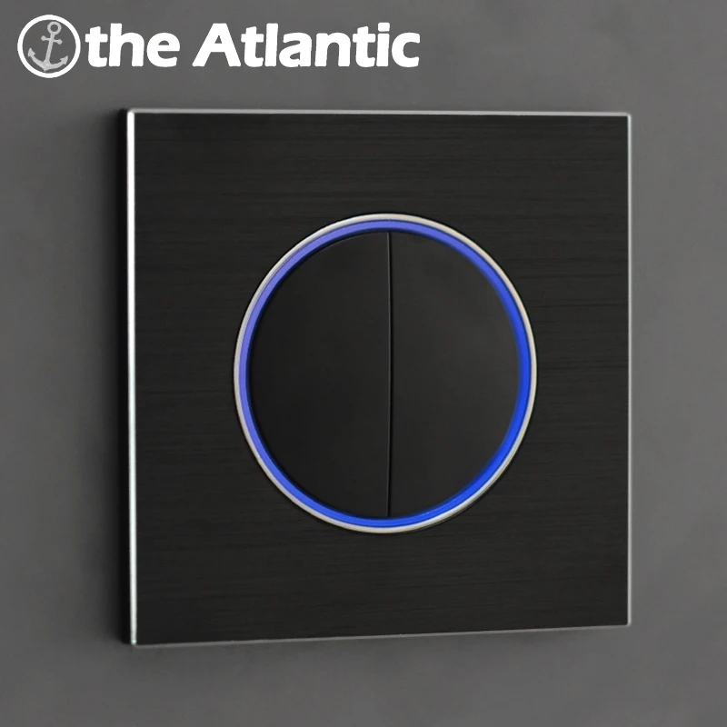 Wall Switch 1/2/3/4 Gang ON / OFF Light Switch With Indicator Aperture LED Backlight High Quality Black Aluminum Alloy Panel
Wall Switch 1/2/3/4 Gang ON / OFF Light Switch With Indicator Aperture LED Backlight High Quality Black Aluminum Alloy Panel