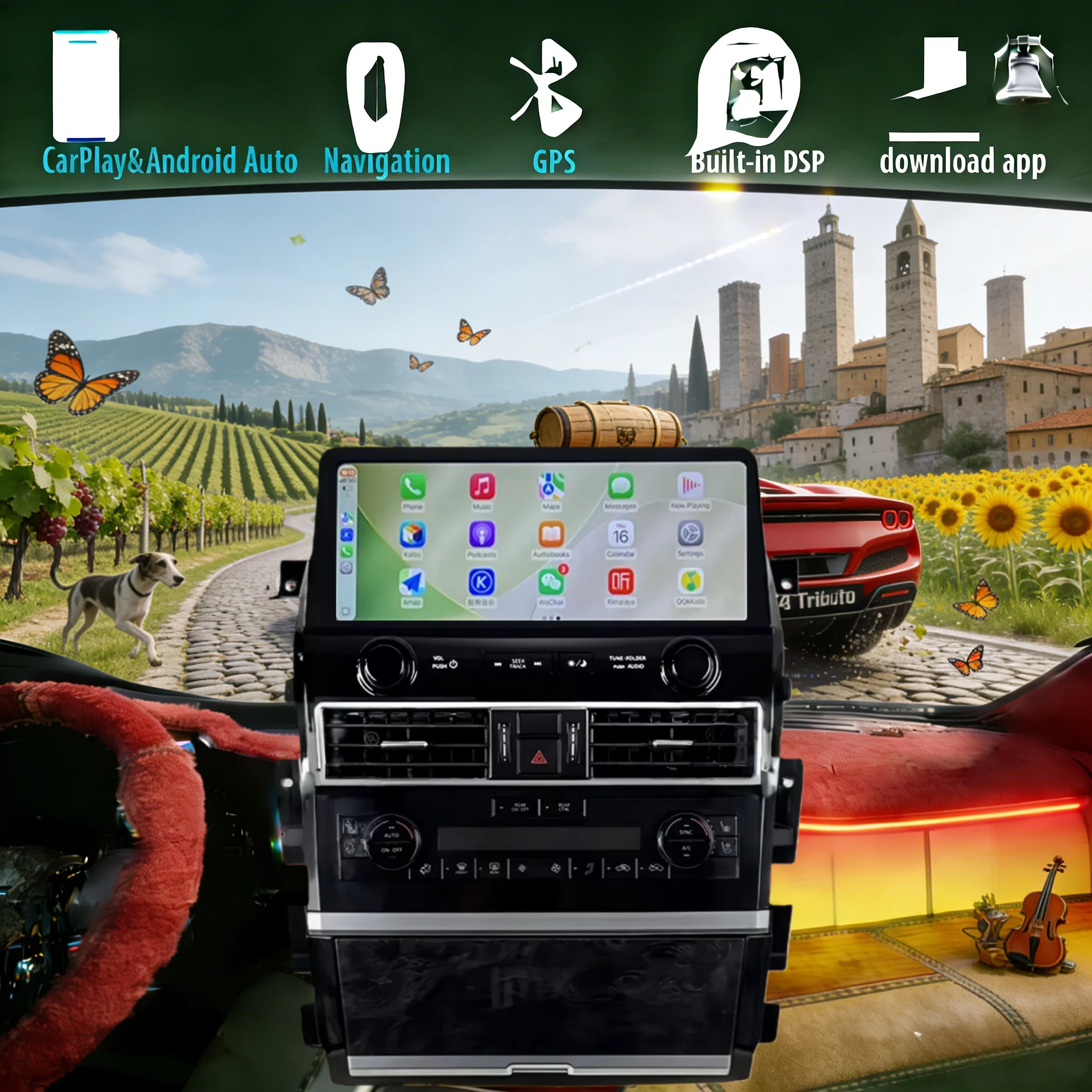 12.3" CarPlay Auto Android 14 Car Radio For Nissan Armada Patrol Y62 Y63 SE XE QX56 QX80 2010-2021 GPS Multimedia Stereo Player
12.3" CarPlay Auto Android 14 Car Radio For Nissan Armada Patrol Y62 Y63 SE XE QX56 QX80 2010-2021 GPS Multimedia Stereo Player