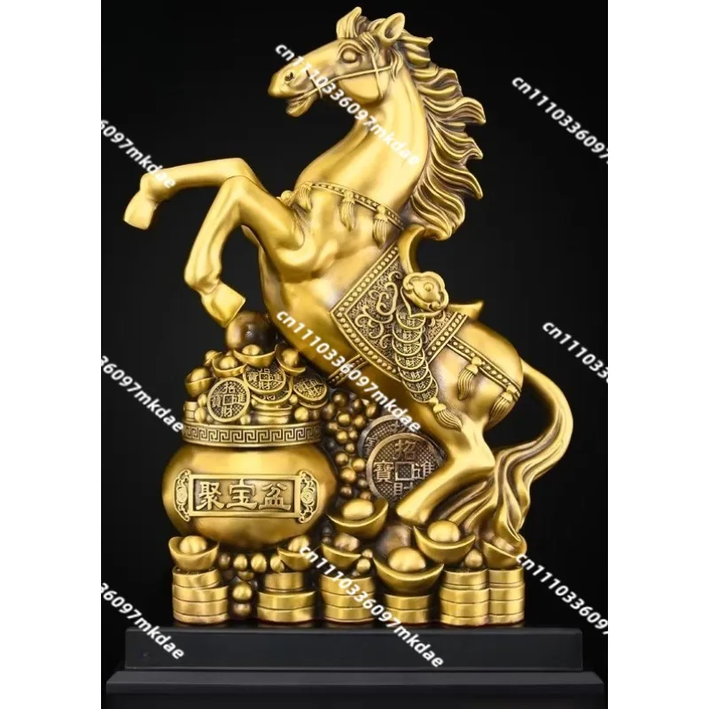 Bronze horse ornament, brass large horse ornament, 2026 high-end living room, desk ornament
Bronze horse ornament, brass large horse ornament, 2026 high-end living room, desk ornament