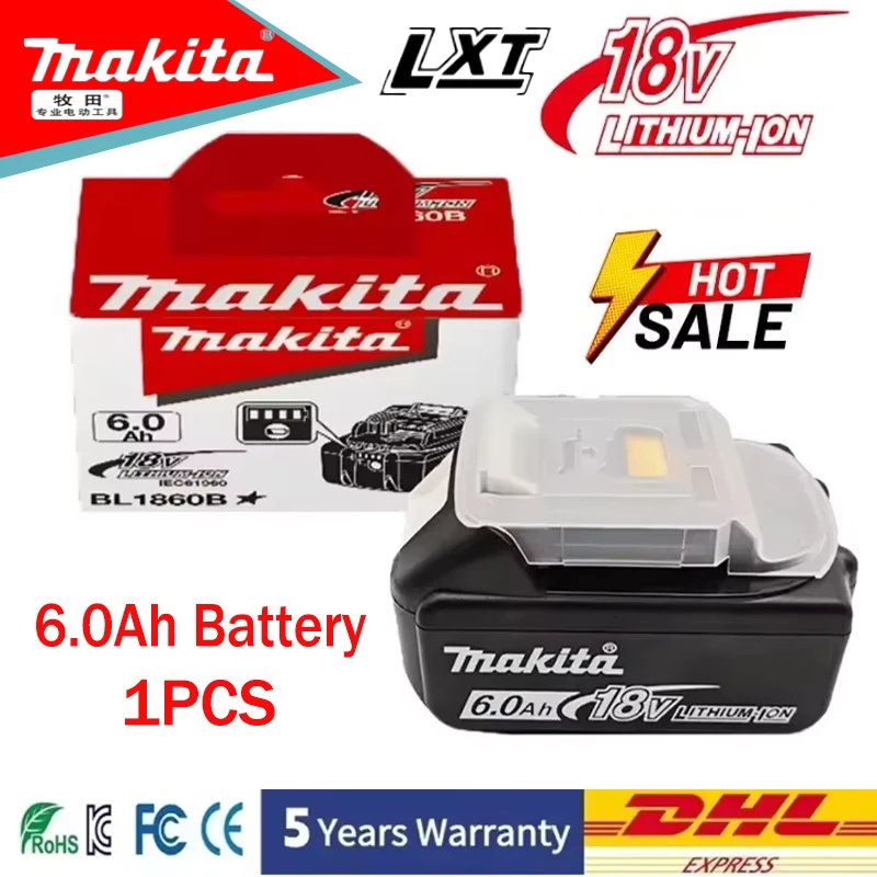 NEW 100% Original Makita 18V 5.0Ah Rechargeable Battery Makita BL1830 BL1830B BL1840 BL1840B BL1850 BL1850B Power Tools Battery
NEW 100% Original Makita 18V 5.0Ah Rechargeable Battery Makita BL1830 BL1830B BL1840 BL1840B BL1850 BL1850B Power Tools Battery