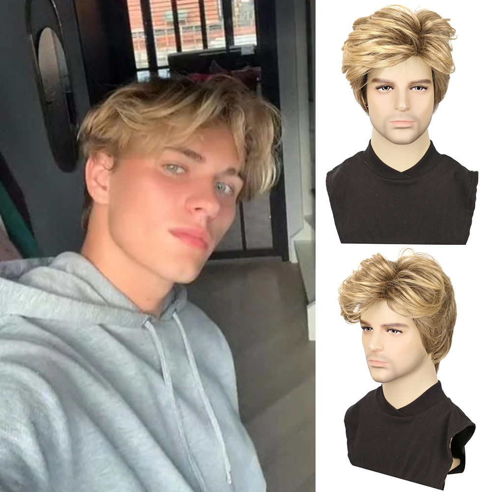 Short Pixie Cut Wigs With Bangs 10 Inch Ombre Blonde Synthetic Straight Layer Wig For Men
Short Pixie Cut Wigs With Bangs 10 Inch Ombre Blonde Synthetic Straight Layer Wig For Men