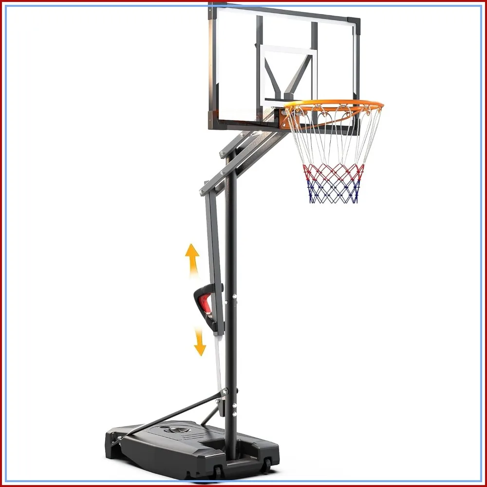 8.5ft Adjustable Basketball Hoop, Portable with Wheels, HDPE Backboard, for Kids & Adults
8.5ft Adjustable Basketball Hoop, Portable with Wheels, HDPE Backboard, for Kids & Adults