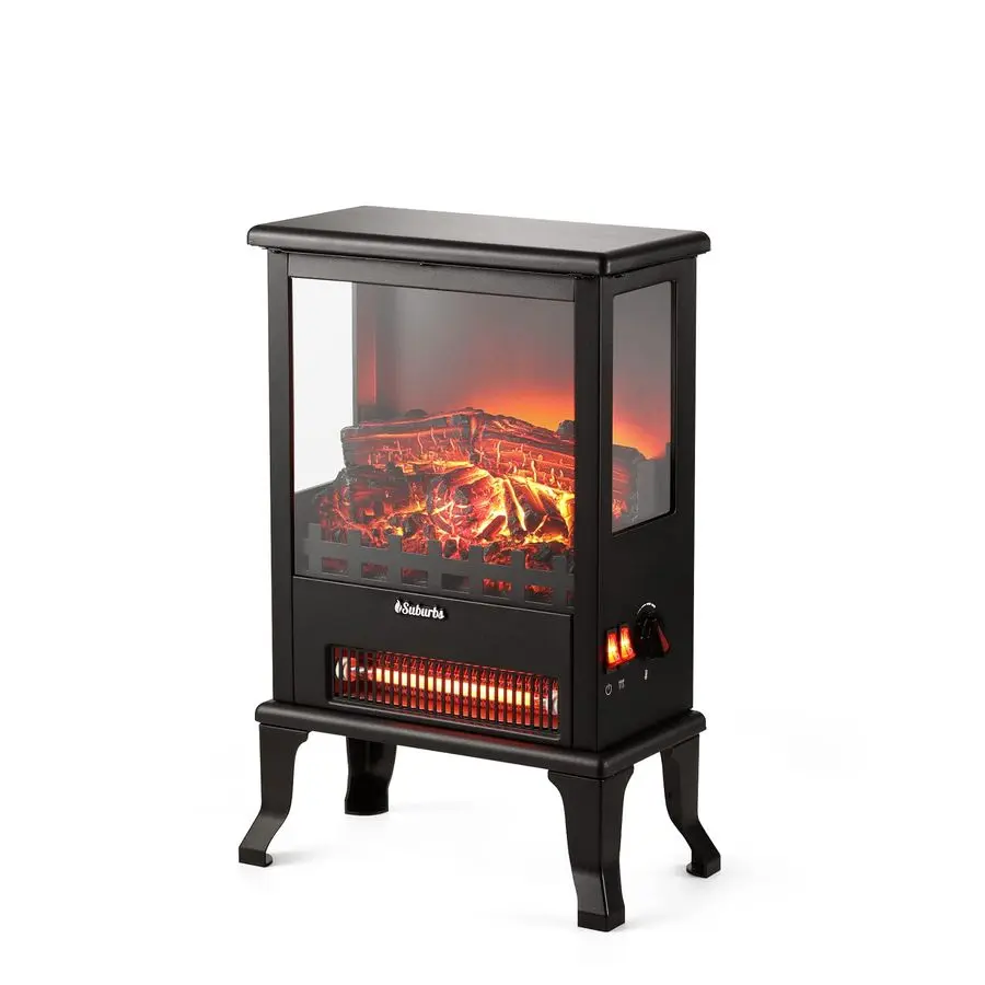 Suburbs TS17Q Infrared Electric Fireplace Stove, 19 Freestanding Stove Heater with 3Sided View, Realistic Flame, Overheating Pr
Suburbs TS17Q Infrared Electric Fireplace Stove, 19 Freestanding Stove Heater with 3Sided View, Realistic Flame, Overheating Pr