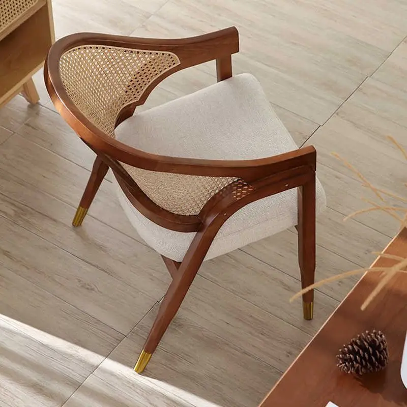 Nordic simple solid wood dining chair rattan designer leisure chair restaurant homestay retro home single chair adult
Nordic simple solid wood dining chair rattan designer leisure chair restaurant homestay retro home single chair adult