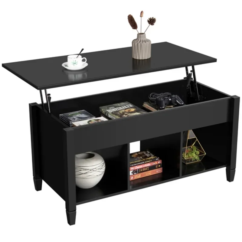 Modern Wood Lift Top Coffee Table with Hidden Compartment & Storage Shelve for Living Room, Black
Modern Wood Lift Top Coffee Table with Hidden Compartment & Storage Shelve for Living Room, Black