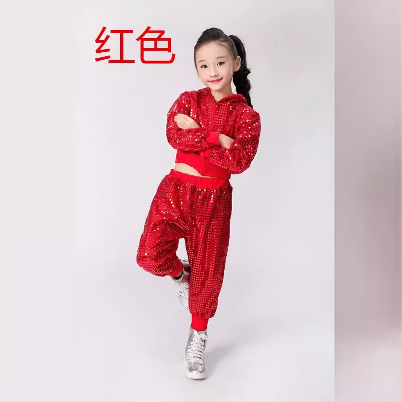 Children's modern dance performance costumes, sequins, male and female cheerleaders, performance costumes, jazz dance costumes, 
Children's modern dance performance costumes, sequins, male and female cheerleaders, performance costumes, jazz dance costumes,