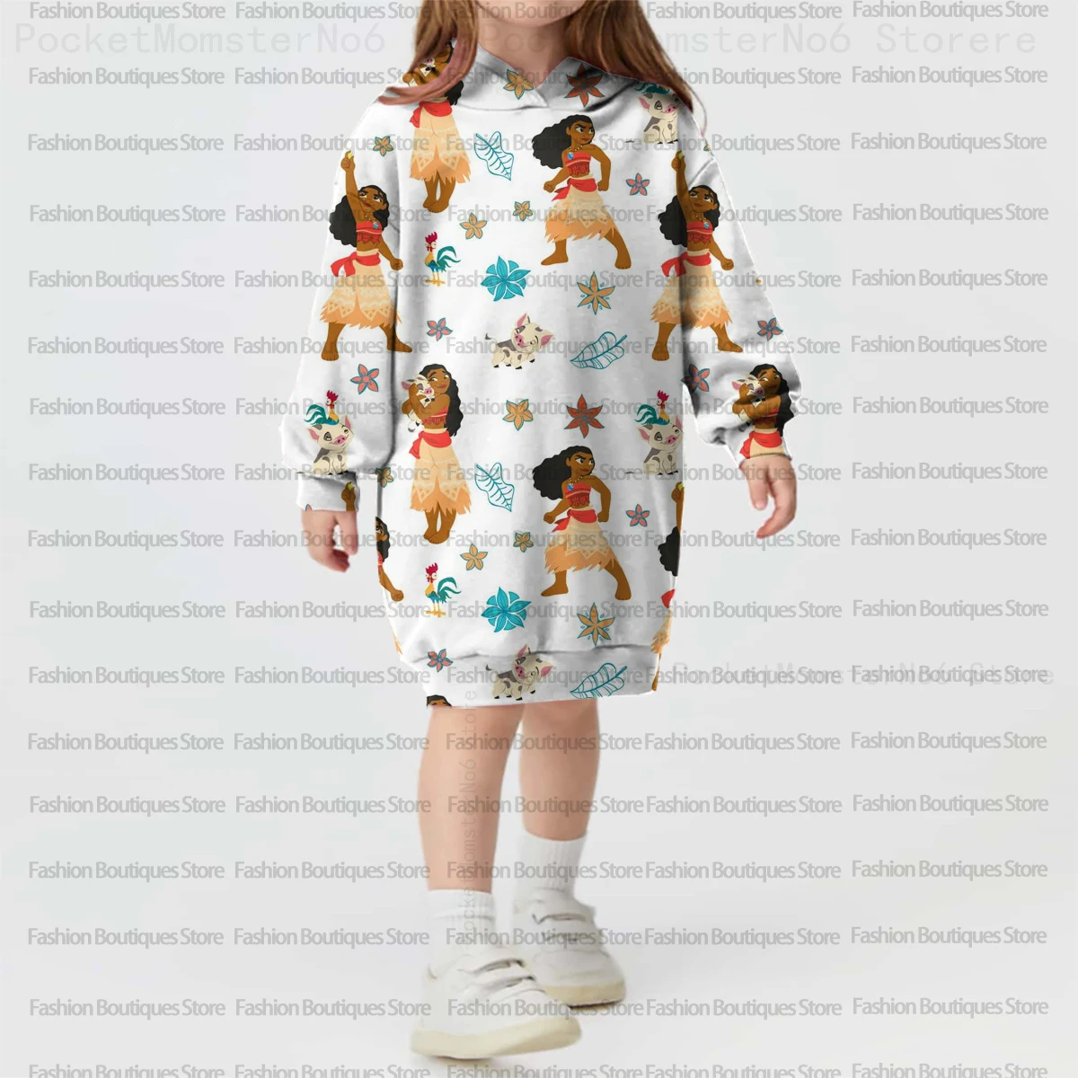 Модная уличная стильная толстовка с капюшоном и простым принтом принцессы Диснея для маленьких девочек, осенне-зимняя милая одежда с героями мультфильмов