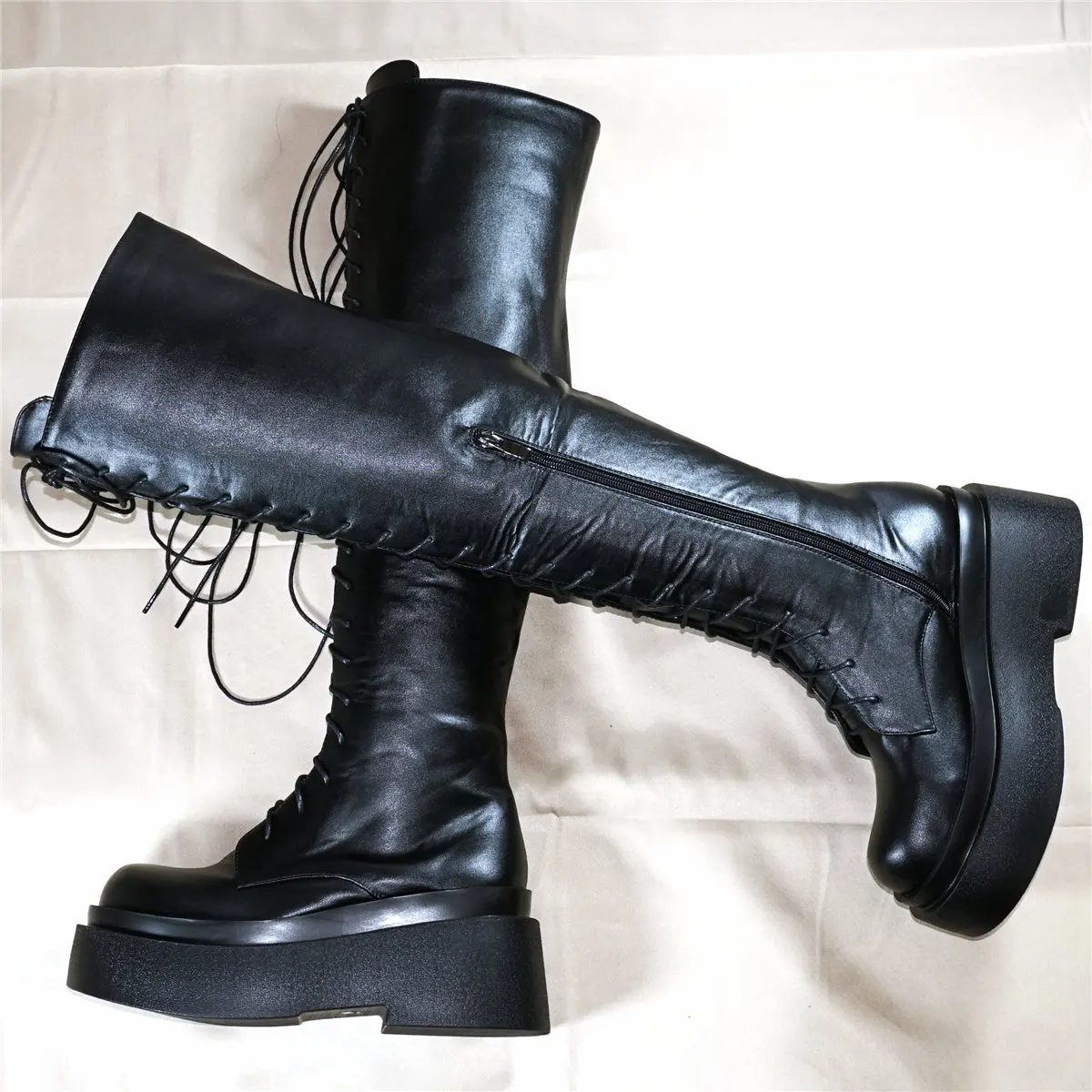 2023 Winter Pumps Shoes Women Black Lace Up Wedges High Heel Over The Knee Boots Female Round Toe Fashion Sneakers Casual Shoes
2023 Winter Pumps Shoes Women Black Lace Up Wedges High Heel Over The Knee Boots Female Round Toe Fashion Sneakers Casual Shoes