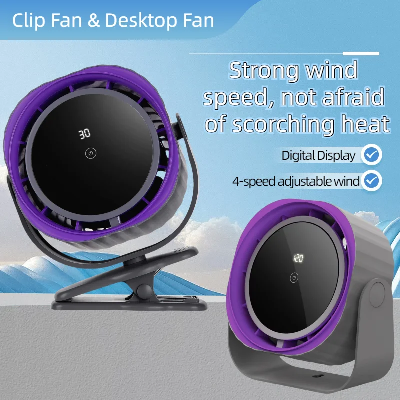 Настольный вентилятор с зажимом, 4-скоростной мощный ветер 360° ° Вращение, тихий перезаряжаемый 28 дБ, портативный настольный вентилятор для спальни, офиса, путешествий
Настольный вентилятор с зажимом, 4-скоростной мощный ветер 360° ° Вращение, тихий перезаряжаемый 28 дБ, портативный настольный вентилятор для спальни, офиса, путешествий