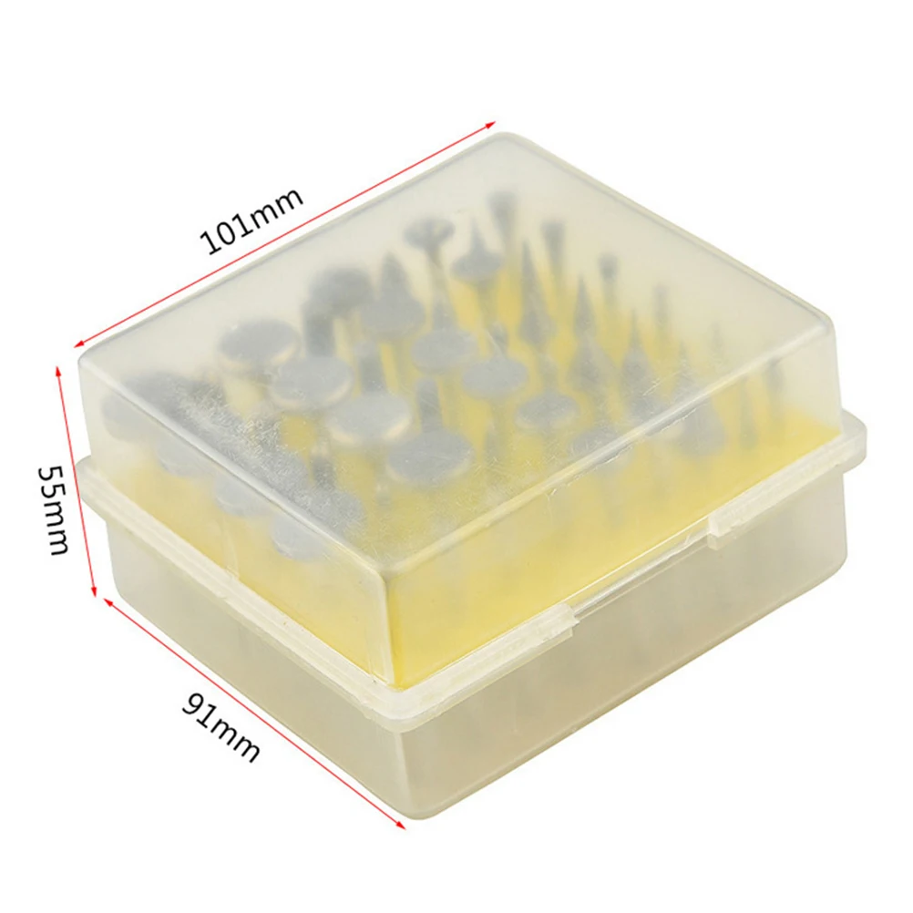 50pcs Diamond Burr Set Rotary Tool Drill Bits For Carving Grinding Sanding Wood Glass Metal Stone Tile Ceramic Assorted 50-Pack
50pcs Diamond Burr Set Rotary Tool Drill Bits For Carving Grinding Sanding Wood Glass Metal Stone Tile Ceramic Assorted 50-Pack