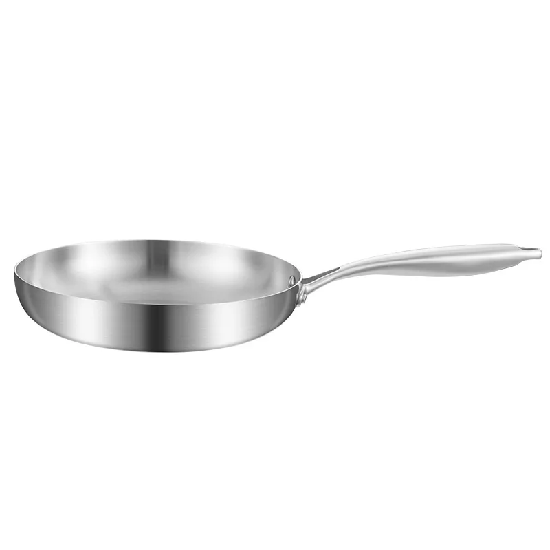 304 Stainless Steel Frying Pan Five-layer Steel Non Stick Pan Steak Wok Pancake Pan Egg Pan Cooking Pot Non Stick Pans
304 Stainless Steel Frying Pan Five-layer Steel Non Stick Pan Steak Wok Pancake Pan Egg Pan Cooking Pot Non Stick Pans