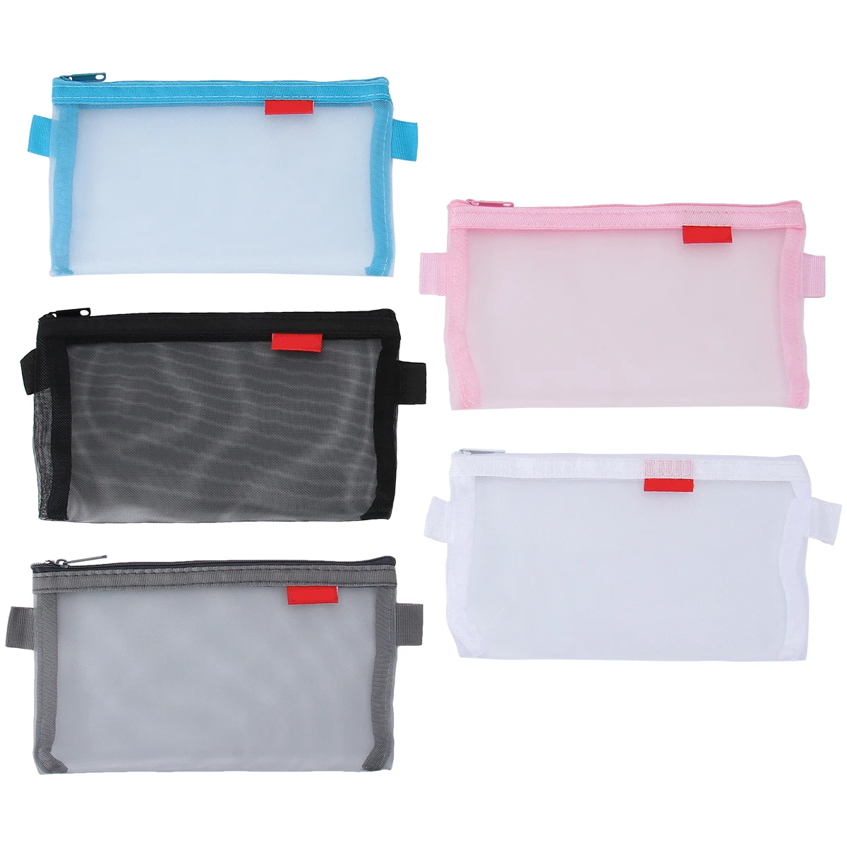 5pcs Pencil Case Stationery Bag Transparent Mesh Large Capacity Portable Transparent Pen Bag Student Pen Storage Holder
5pcs Pencil Case Stationery Bag Transparent Mesh Large Capacity Portable Transparent Pen Bag Student Pen Storage Holder