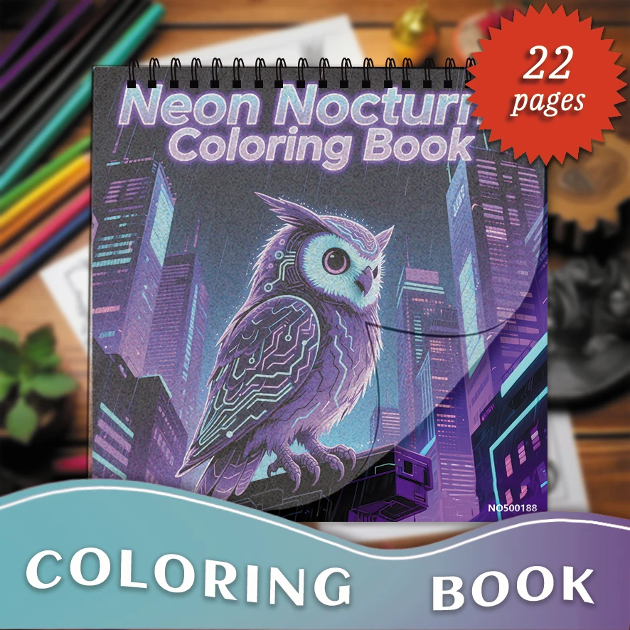 Owl Adult Coloring Book - 7.87 x 7.87 inches 22 pages Coloring Book - Ideal gift for family or friends
Owl Adult Coloring Book - 7.87 x 7.87 inches 22 pages Coloring Book - Ideal gift for family or friends