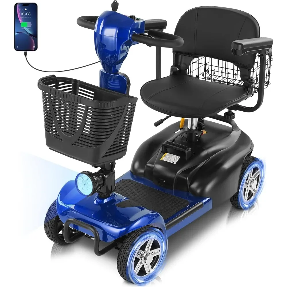 4 Wheels Mobility Scooter for Adults&Seniors Up to 300LBS, 350W Electric Powered Wheelchair Device w/Extended Batter
4 Wheels Mobility Scooter for Adults&Seniors Up to 300LBS, 350W Electric Powered Wheelchair Device w/Extended Batter