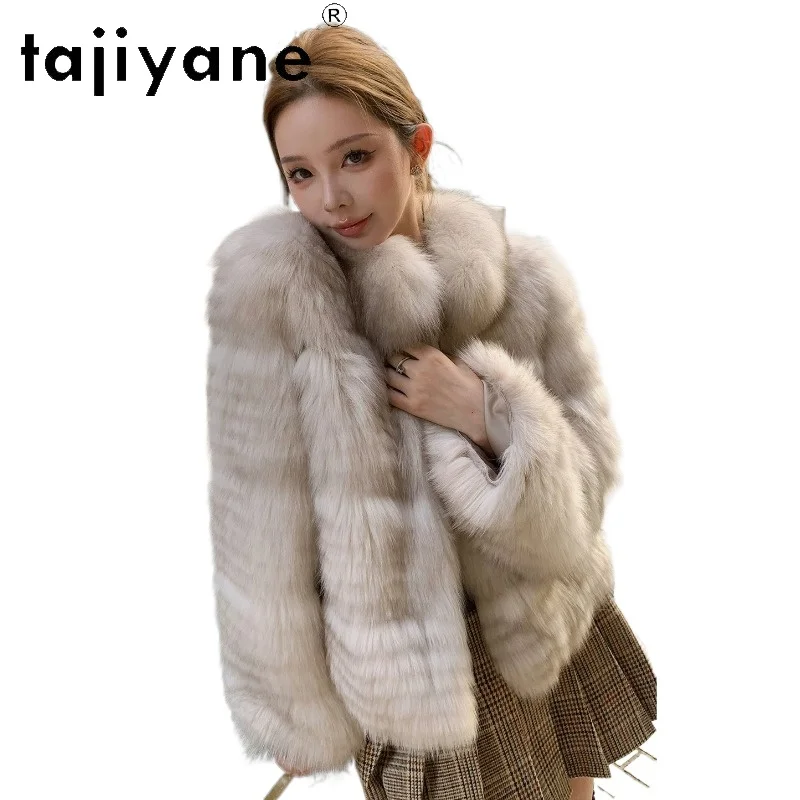 TAJIYANE Natural Fox Fur Coat Women Short Furry Tops Stand Collar Real Fur Jacket Retro Winter Coats of Women Clothing 2026 Шуба
TAJIYANE Natural Fox Fur Coat Women Short Furry Tops Stand Collar Real Fur Jacket Retro Winter Coats of Women Clothing 2026 Шуба