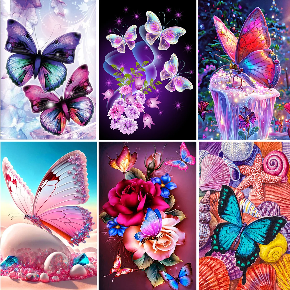 Diamond Painting Set Butterfly Series Full Diamond Mosaic 5D DIY Cross Embroidery Set Artist Home Decoration Painting
Diamond Painting Set Butterfly Series Full Diamond Mosaic 5D DIY Cross Embroidery Set Artist Home Decoration Painting