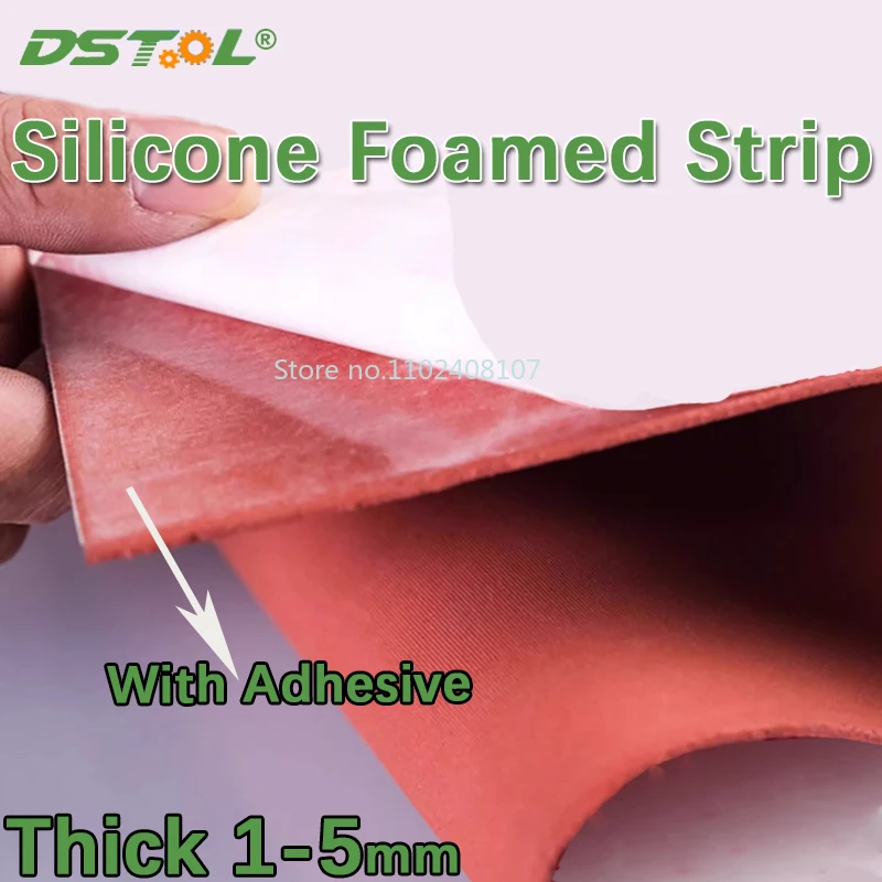 Red Self-Adhesive Silicone Foam Plate High Temperature Resistant Sealing Gasket Sponge Board Pad in 1/2/3/5mm Thickness
Red Self-Adhesive Silicone Foam Plate High Temperature Resistant Sealing Gasket Sponge Board Pad in 1/2/3/5mm Thickness