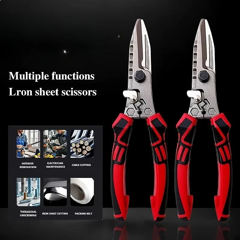 Multi-Functional Electrician Scissors Crimping Wire Cutting Tool with Wrench
Multi-Functional Electrician Scissors Crimping Wire Cutting Tool with Wrench