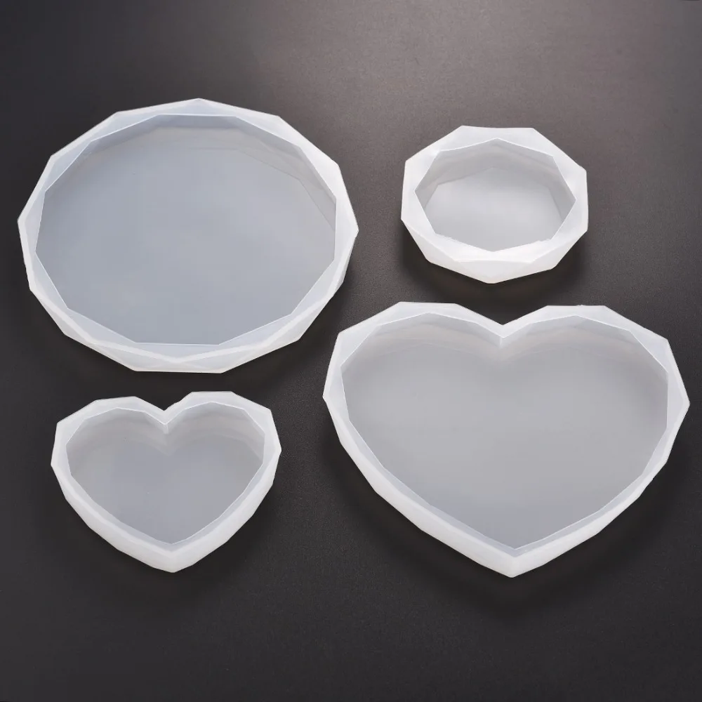 Resin Coaster Silicone Mold Casting Round Heart Shape Mold DIY Handmade Epoxy UV Resin Crafts Mould Tools
Resin Coaster Silicone Mold Casting Round Heart Shape Mold DIY Handmade Epoxy UV Resin Crafts Mould Tools