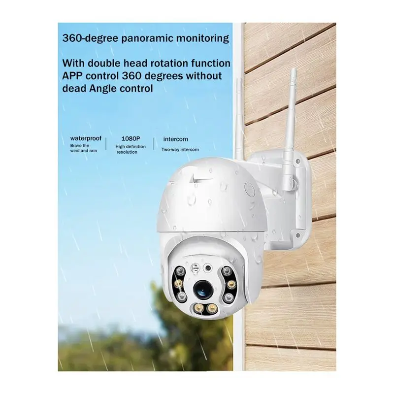 PROMOTION!2MP WiFi HD Camera Humanoid Detection Intelligent Tracking Camera Night Vision Full Color Surveillance Camera
PROMOTION!2MP WiFi HD Camera Humanoid Detection Intelligent Tracking Camera Night Vision Full Color Surveillance Camera