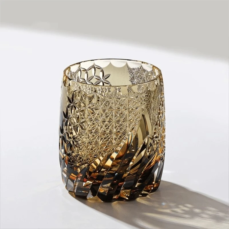 Wind, Flower, Snow And Moon Romantic Themes Edo Kiriko WINE Glass Hand Cut Amber Crystal Whiskey Cup Work Of Art Brandy Snifter
Wind, Flower, Snow And Moon Romantic Themes Edo Kiriko WINE Glass Hand Cut Amber Crystal Whiskey Cup Work Of Art Brandy Snifter