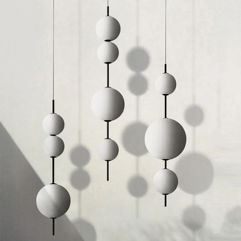 Nordic Simple Living Room Bedroom Chandelier Creative Light Luxury Ball White LED Glass Bubble Ball Light
Nordic Simple Living Room Bedroom Chandelier Creative Light Luxury Ball White LED Glass Bubble Ball Light