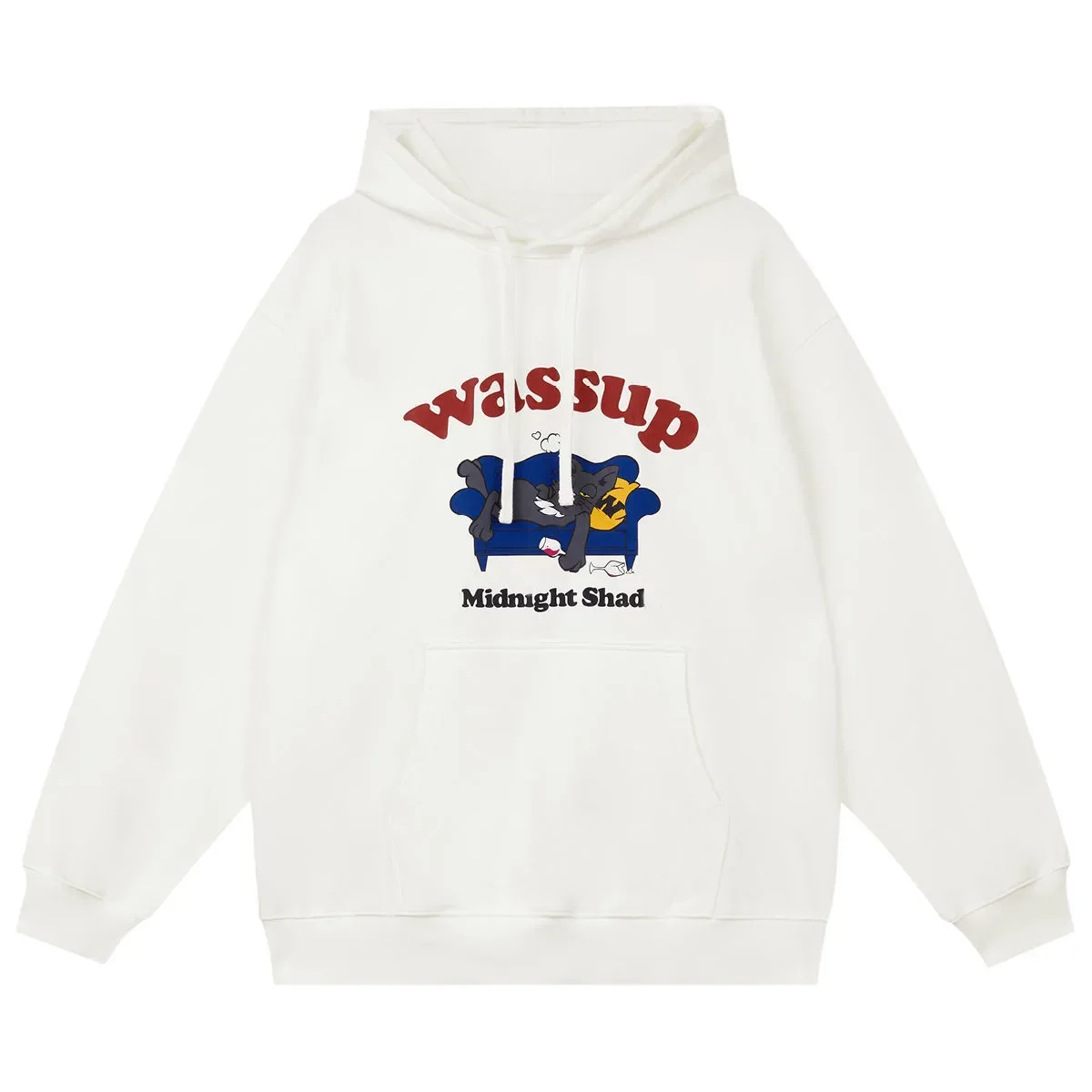 Autumn and winter leisure national fashion cat sofa lettering printed pullover hoodie men and women's coats match everything
Autumn and winter leisure national fashion cat sofa lettering printed pullover hoodie men and women's coats match everything