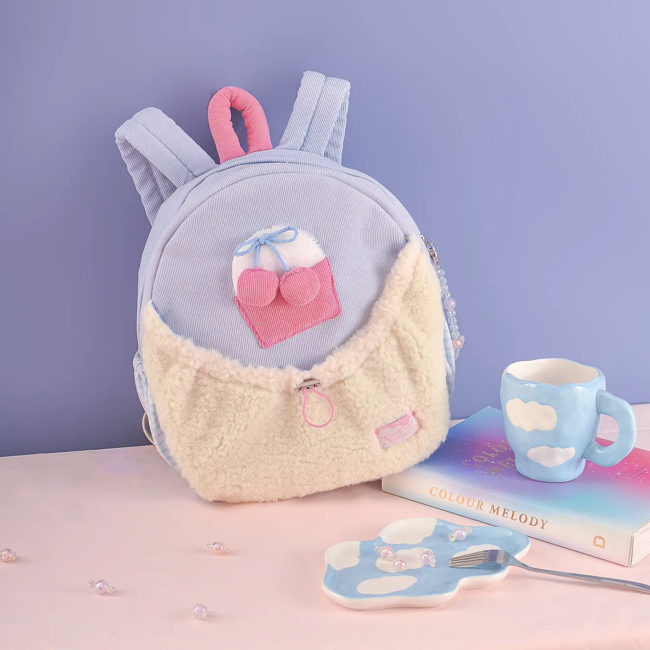 Original Lolita Cute Cake Corduroy Plush Backpack Women Large Capacity Unique School Backpack For Women
Original Lolita Cute Cake Corduroy Plush Backpack Women Large Capacity Unique School Backpack For Women